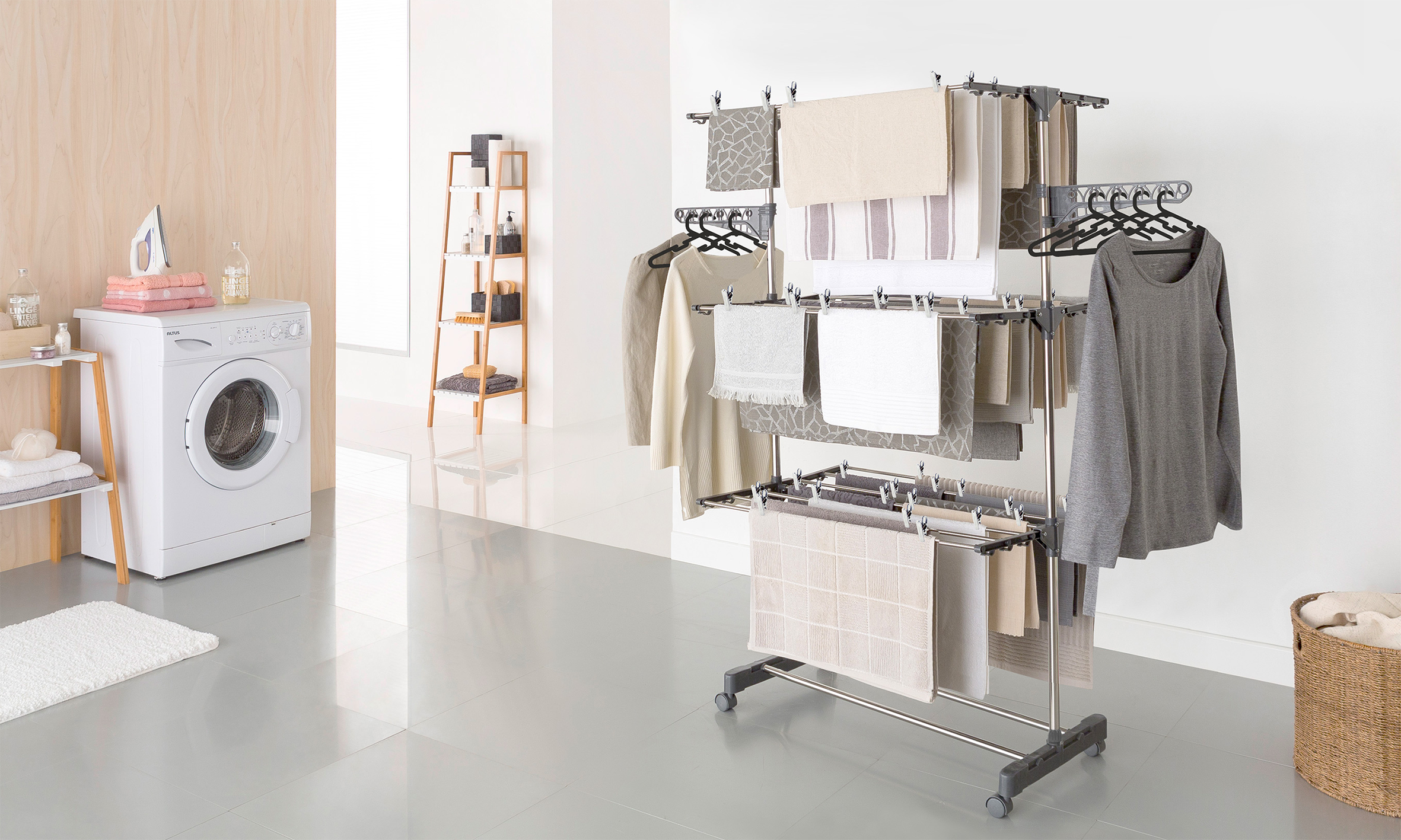 SÉCHOIR INFINITY GRIS