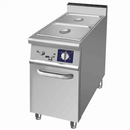 bain-marie électrique sur soubassement fermé, 1...