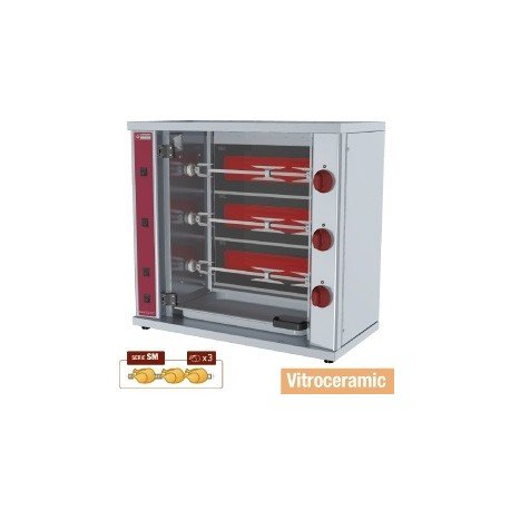 Rôtissoire Electrique 3 broches / 12 poulets