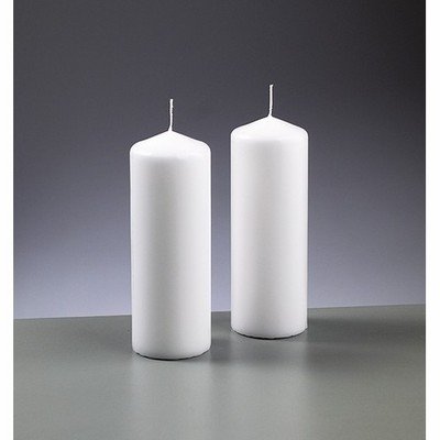 Bougie blanche diam. 60 mm x haut. 165 mm, duré...