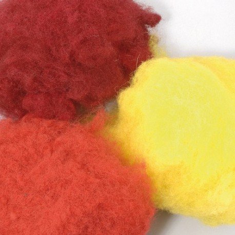 Set de Laine à feutrer mix rouge, 50 gr.