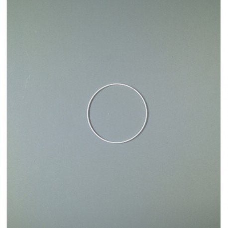 Cercle métallique blanc diam. 15 cm pour abat-j...