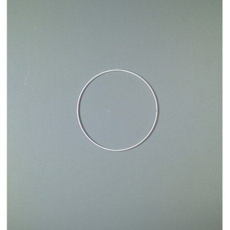 Cercle métallique blanc diam. 20 cm pour abat-j...