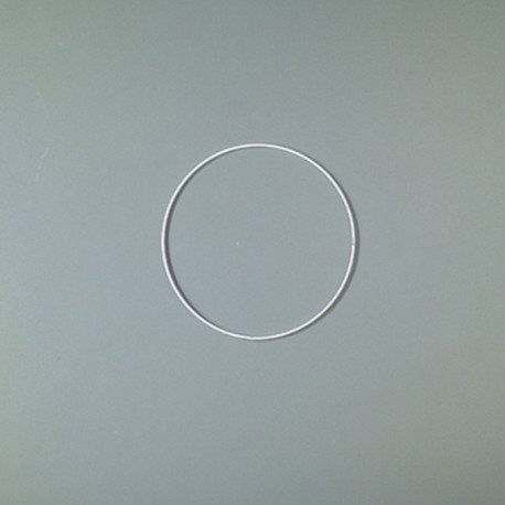Cercle métallique blanc diam. 25 cm pour abat-j...