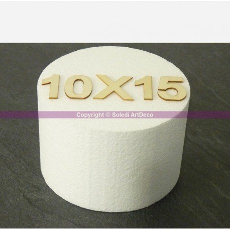 Disque épaisseur 10 cm, diamètre 15 cm, polysty...