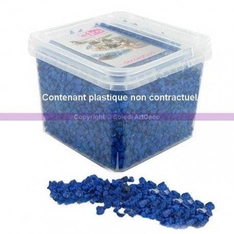 Gravier décoratif coloré Bleu, Pierres de table...