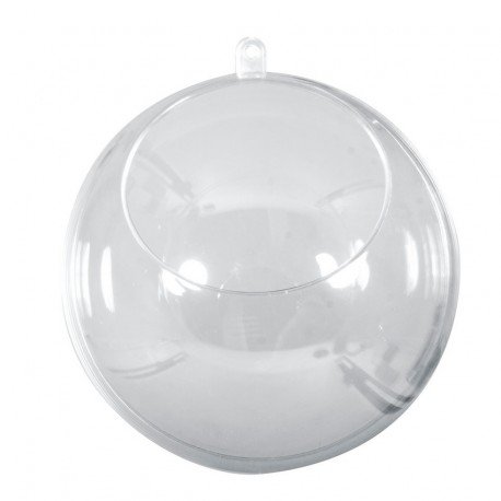 Boule diam 8cm avec ouverture diam 4,5cm en pla...