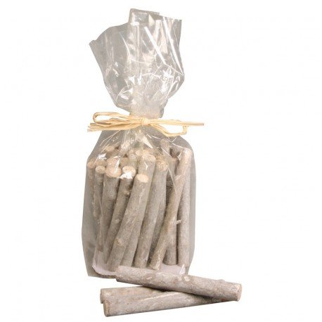 Lot 17-19 bâtonnets en bois naturel céruse blan...