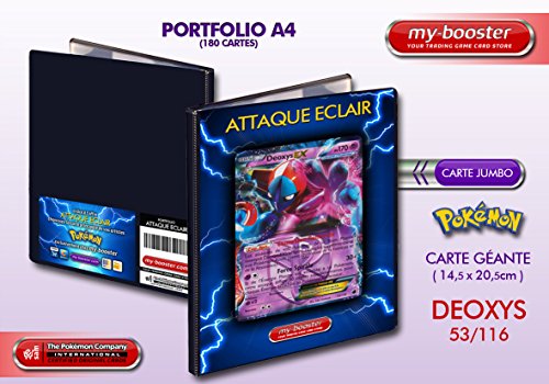 Pokémon Portfolio Pokemon DEOXYS EX 170PV Team Plasma - Rangement 180 cartes - Format A4 - Rangement 180 cartes - Format A4 code EAN 3700919101399 