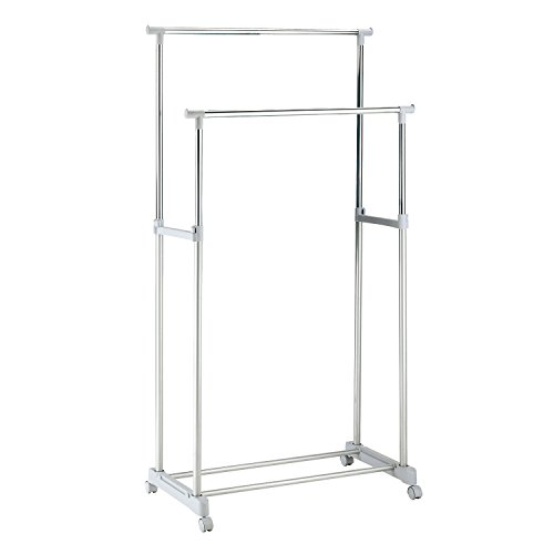 Portant Double Barre Métal 167 x 84 x 42,5 cm