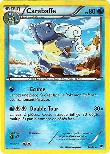 carte Pokémon 015/101 Carabaffe 80 PV Série BW ...
