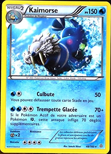 carte Pokémon 48/160 Kaimorse 150 PV Série XY -...