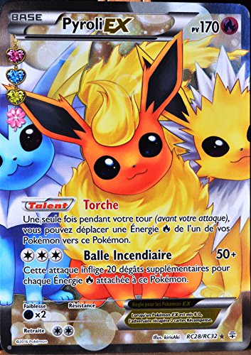 carte Pokémon RC28 Pyroli-EX 170 PV - ULTRA RAR...