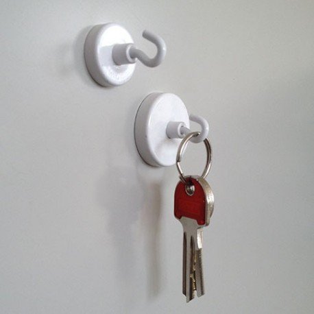 - lots de 10 crochets magnétiques - 25 mm (4 kg...