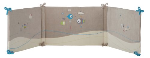 Tour de lit adaptable nino le petit poisson gri...