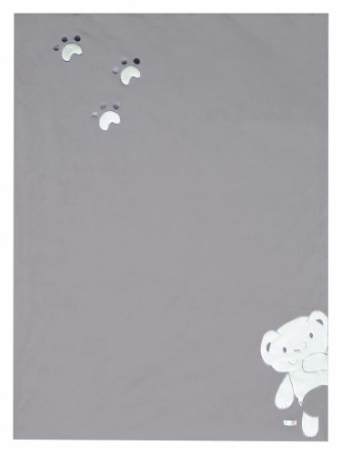 Housse couette sam l'ourson taupe 100x140 cm