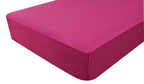 Drap-housse jersey framboise 40x80 cm