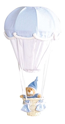 Lampe montgolfière ciel/blanc