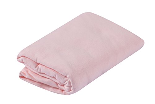 Drap-housse en jersey rose poudre 60 x 120 cm