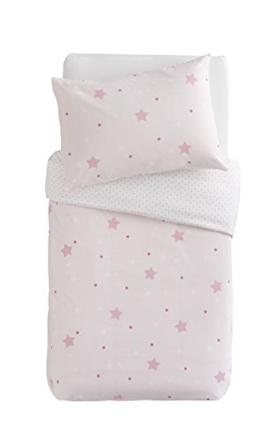 Parure imprimée housse de couette + taie etoile...