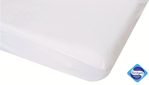Protège-matelas molleton polyuréthane blanc 40 ...