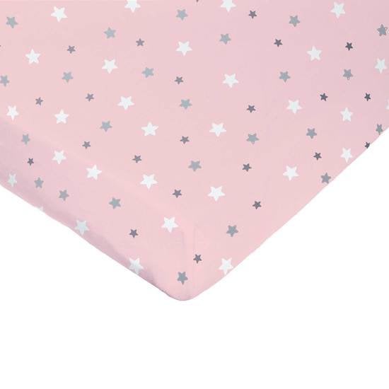 Domiva Drap housse imprimé Light Rose Imp Étoiles 70x140 cm code EAN 3700948326824 