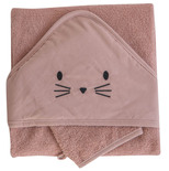 DOMIVA Coffret Sortie de bain + Gant 75x75 Terracotta code EAN 3700948332139 