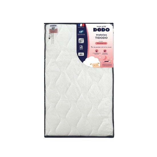 Mon P'tit Dodo Matelas pour berceau blanc 50x90 cm 3700948335765 
