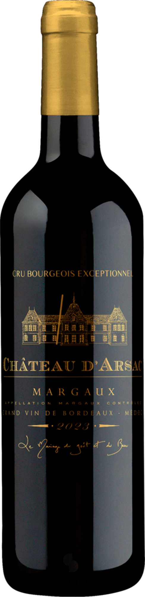  AOP MARGAUX CRU BOURGEOIS EXCEPTIONNEL ROUGE - CHÂTEAU D'ARSAC 2023 code EAN 3700961401201 