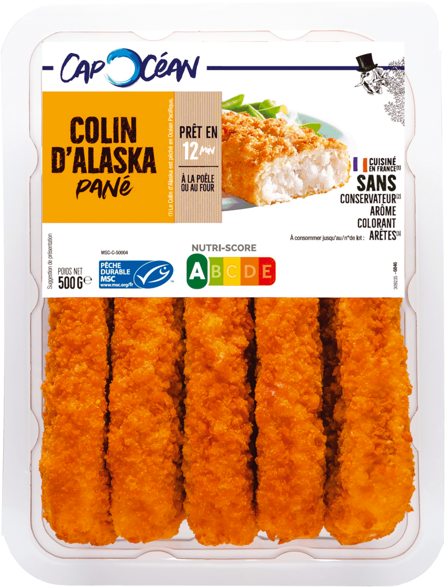 Colin d'Alaska pané 3700966568466 CAP OCÉAN Colin d'Alaska pané 3700966568466 CAP OCÉAN
