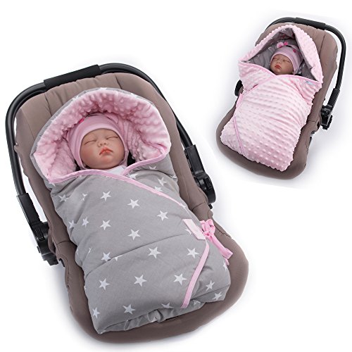 - couverture enveloppante en minki - reversible...