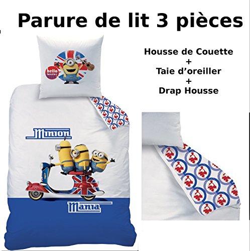 Parure de lit (3pcs) - Housse de Couette (140x2...