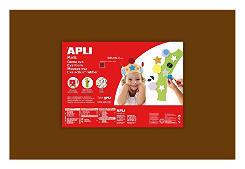 Apli Mousse EVA thermoformable 40x60 cm - Marron - APLI AGIPA code EAN 3700982202962 