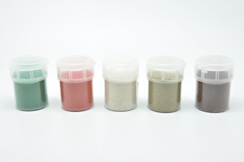 Lot Noël 5 pots de sable (5 x 45g) - Graine cré...