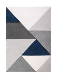 Tapis 160x230 cm BLOCK bleu/gris 3700989584764 