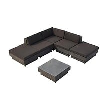 CONCEPT USINE Salon de jardin d'angle 5 places ...