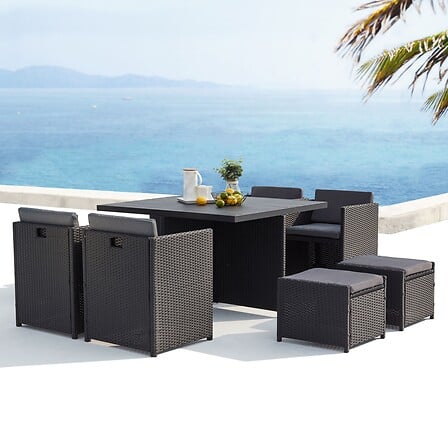 CONCEPT USINE Sunset 8 : salon de jardin encast...