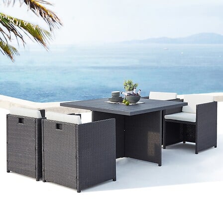 CONCEPT USINE Sunset 4 : salon de jardin encast...