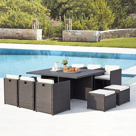 CONCEPT USINE Sunset 10 : salon de jardin encas...