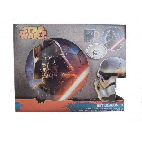 Ensemble coffret set déjeuner Star Wars et Dark...