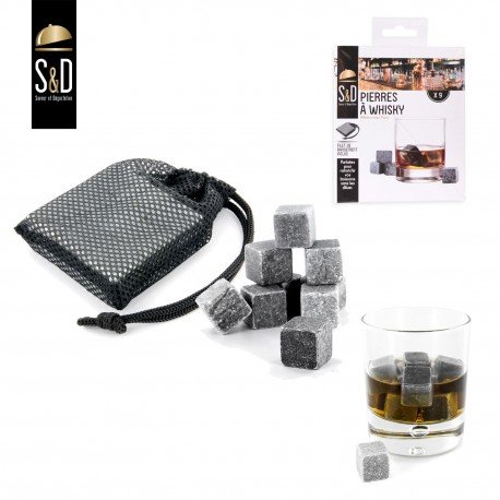 Pierre à whisky, glaçon refroidissant sans dilu...