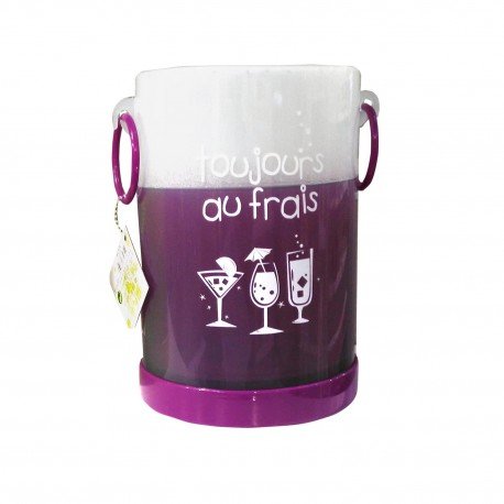 Seau rafraîchisseur de bouteille givré, couleur...