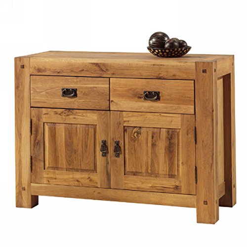 Lodge Casita Bahut bas chêne massif huilé 2 portes/2 tiroirs "Lodge Casita" Meuble House code EAN 3701026972346 