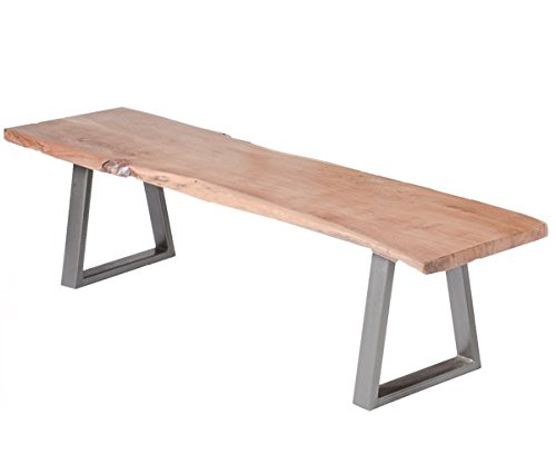 Zen Banc en métal et bois naturel "Zen" Meuble House code EAN 3701026972872 