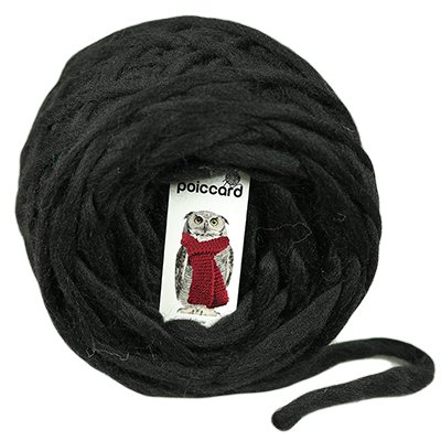 Pelote de grosse laine du Pérou Bulky 100g Noir...