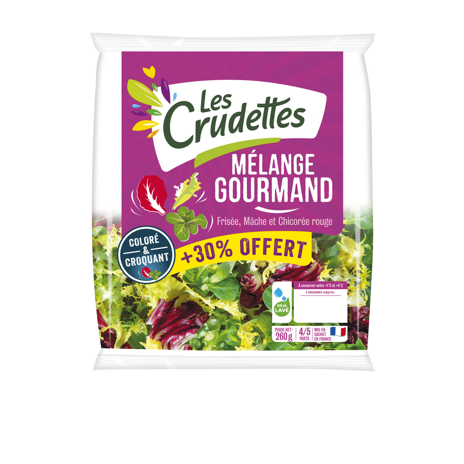 Salade mélange gourmand LES CRUDETTES