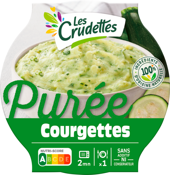 LES CRUDETTES Purée De Courgettes Les Crudettes code EAN 3701035103380 