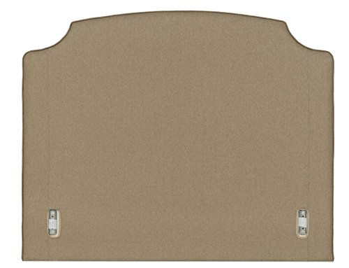 Tête de lit chevrons beiges forme Louis Facet 1...