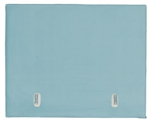 Tête de lit uni turquoise forme Loft Faubourg 1...