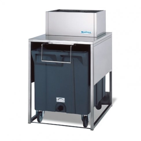 Machine à glaçons professionnelle en inox et po...